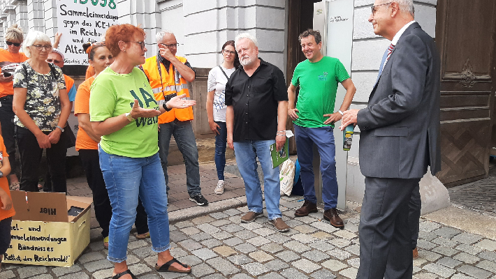 Protest-Sturm gegen geplantes ICE Werk im Raum Nürnberg 